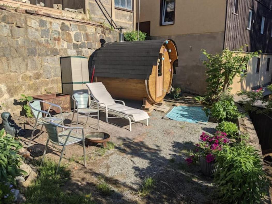 Urlaubstraum Mit Pool, Terrasse & Fluss Im Garten - Ut Appartement Sebnitz Buitenkant foto