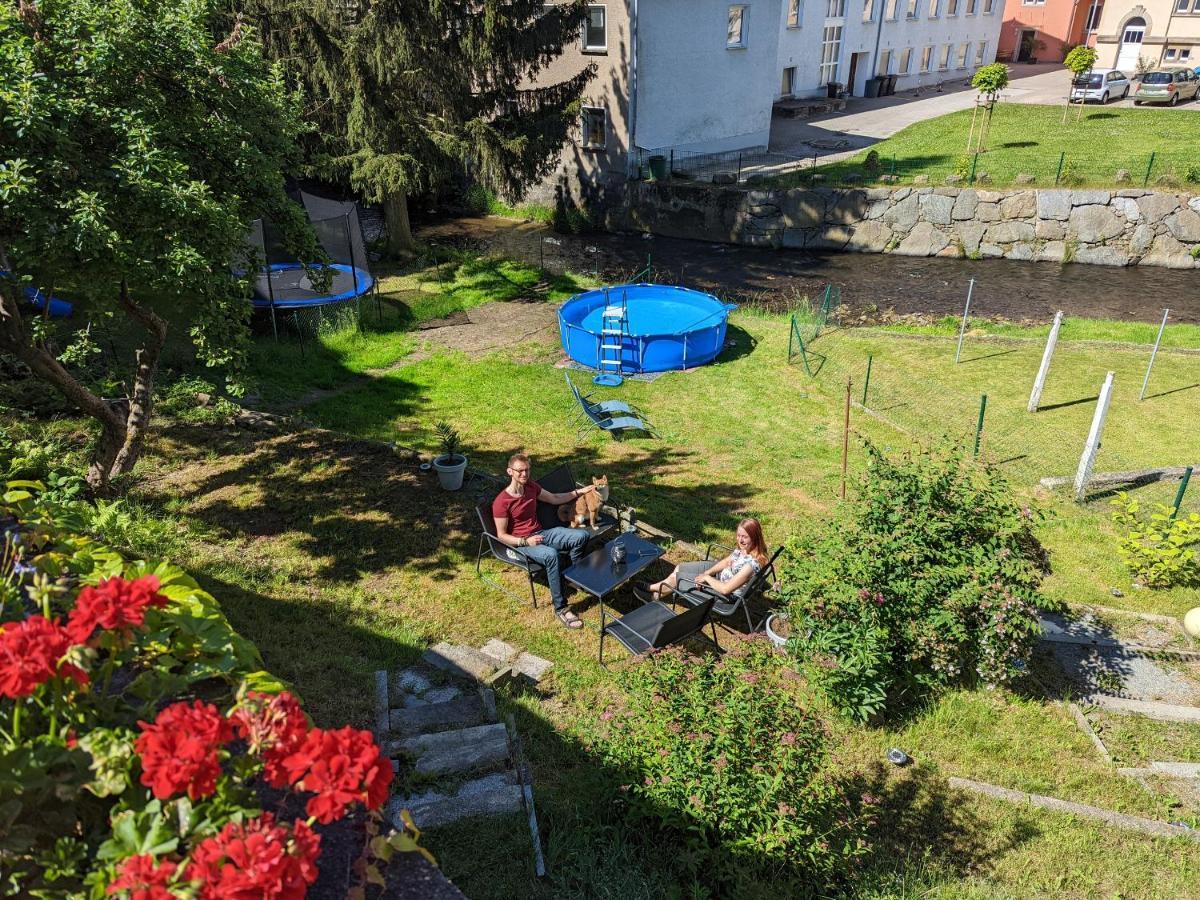 Urlaubstraum Mit Pool, Terrasse & Fluss Im Garten - Ut Appartement Sebnitz Buitenkant foto