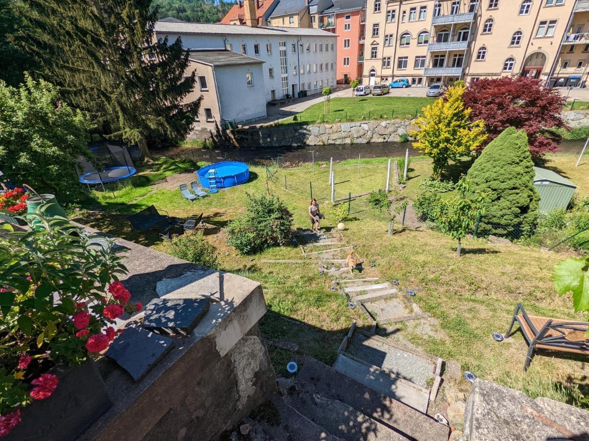 Urlaubstraum Mit Pool, Terrasse & Fluss Im Garten - Ut Appartement Sebnitz Buitenkant foto